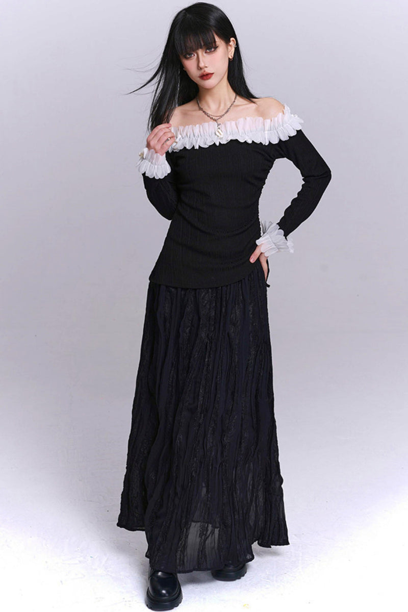 Sweet Dark Lee One Shoulder Top
