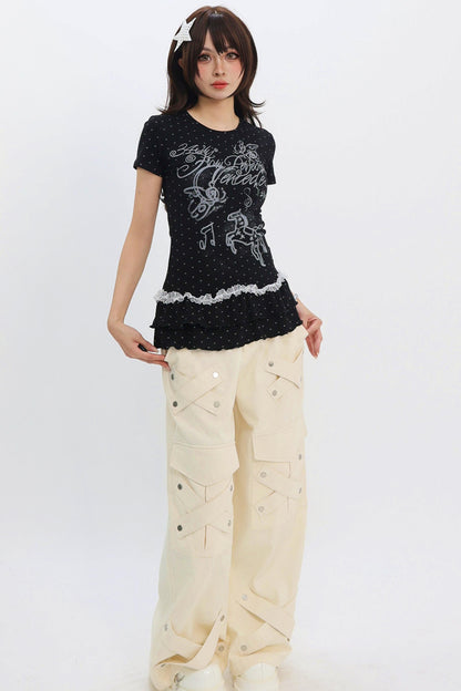 Y2k Polka Dot Top