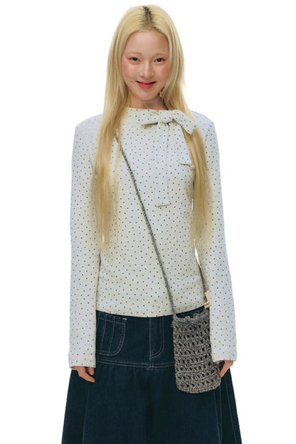 Star Tie-neck Slim Fit Top