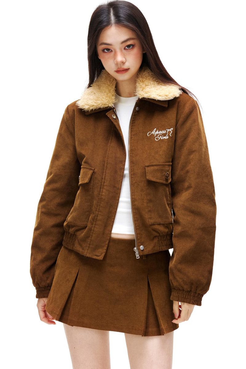 Retro Corduroy Jacket + Skirt