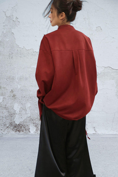 Burgundy Rose Blouse