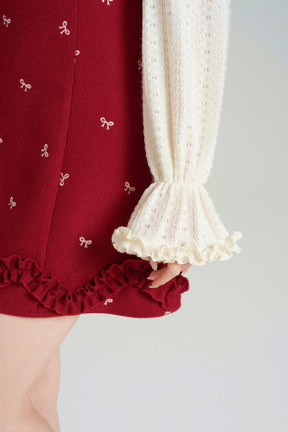 Sweet Red Vest Dress + Tops