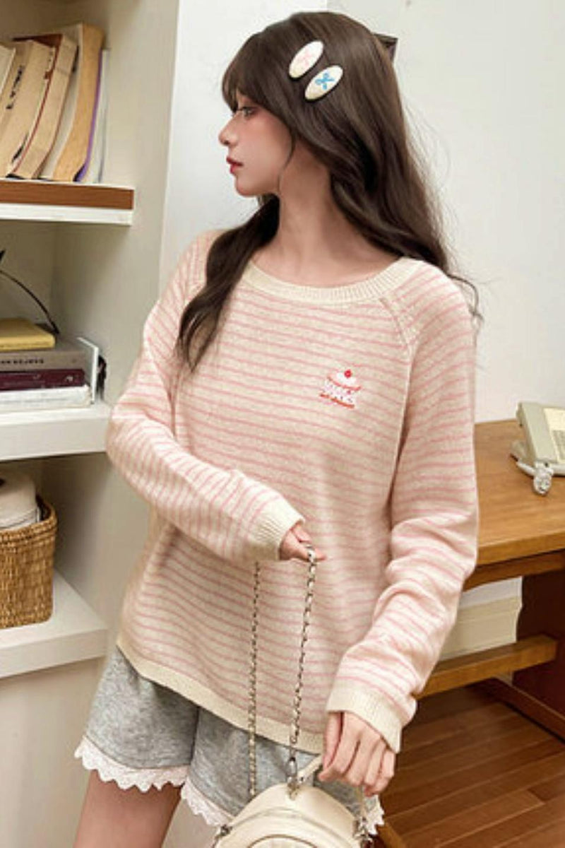 Sweet Cake Striped Top
