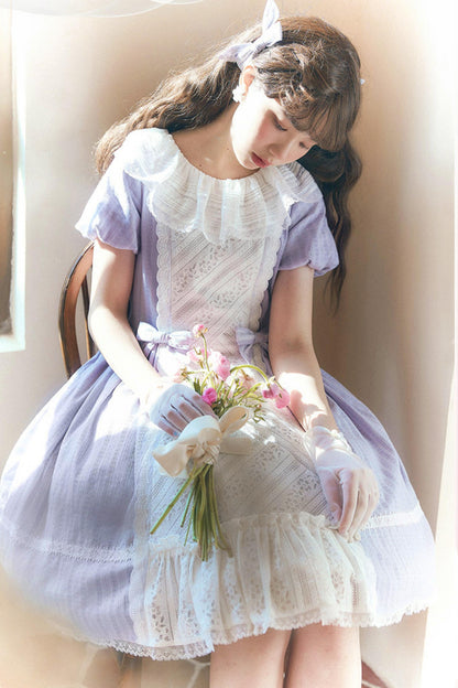 Lace Ribbon Maid Lolita Dress