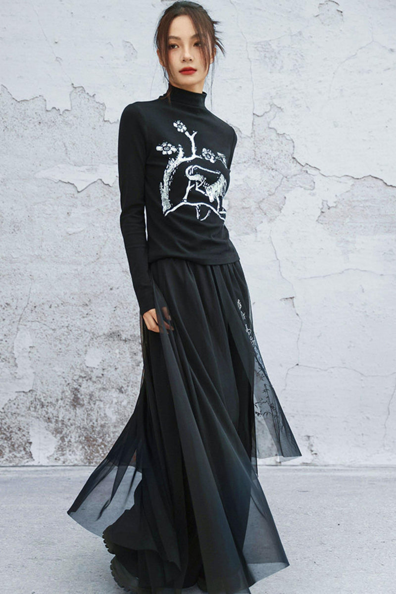 Artistic Knit Slim Fit Top