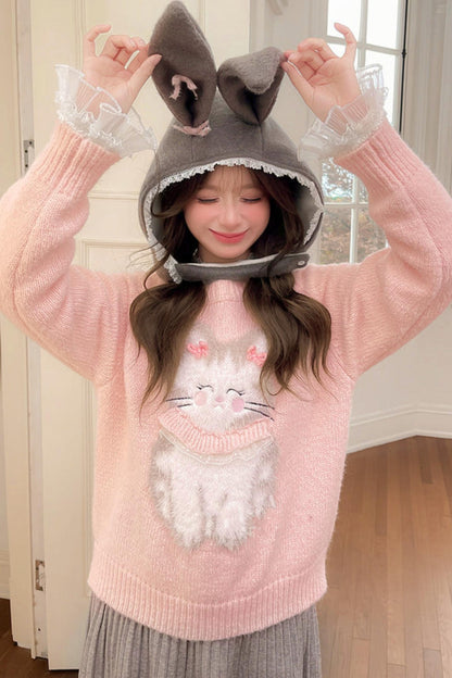 Sweet Bunny Knit Sweater
