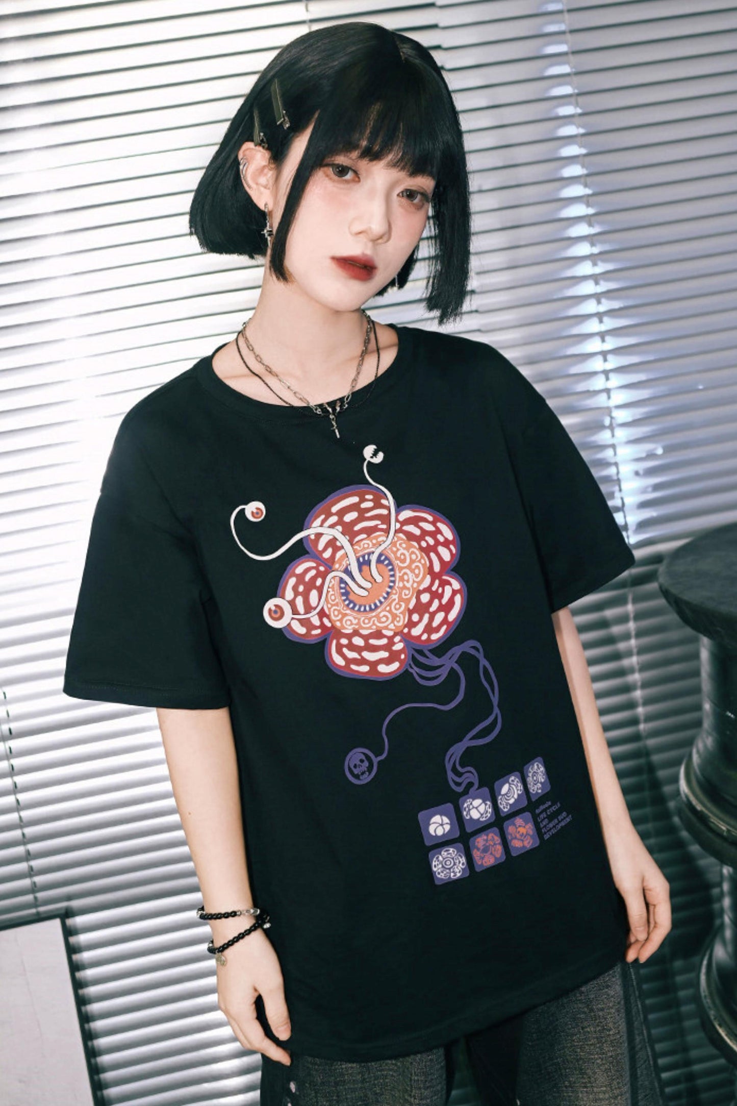 King Flower Cotton Top