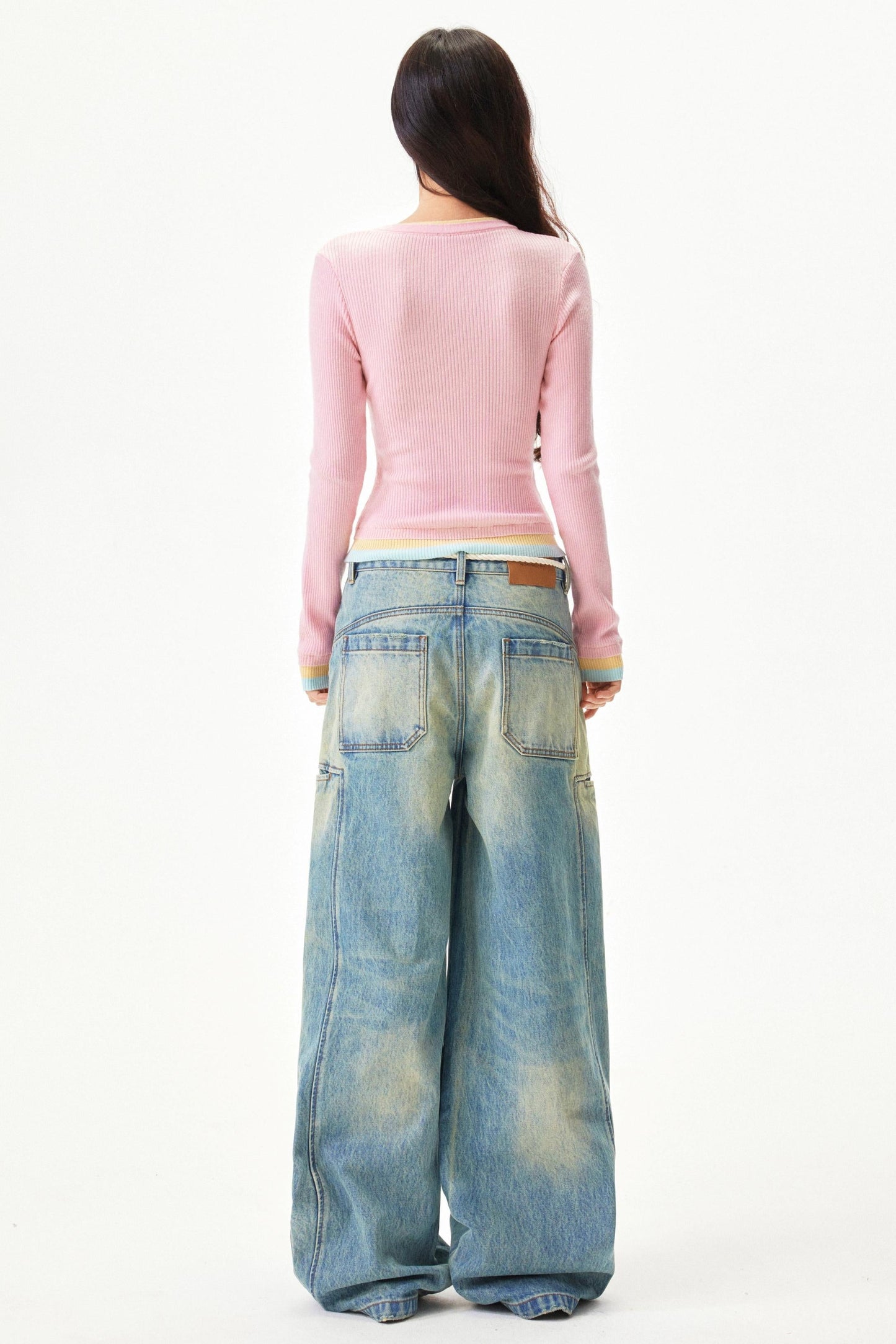 Sweet Color Block Slim Top