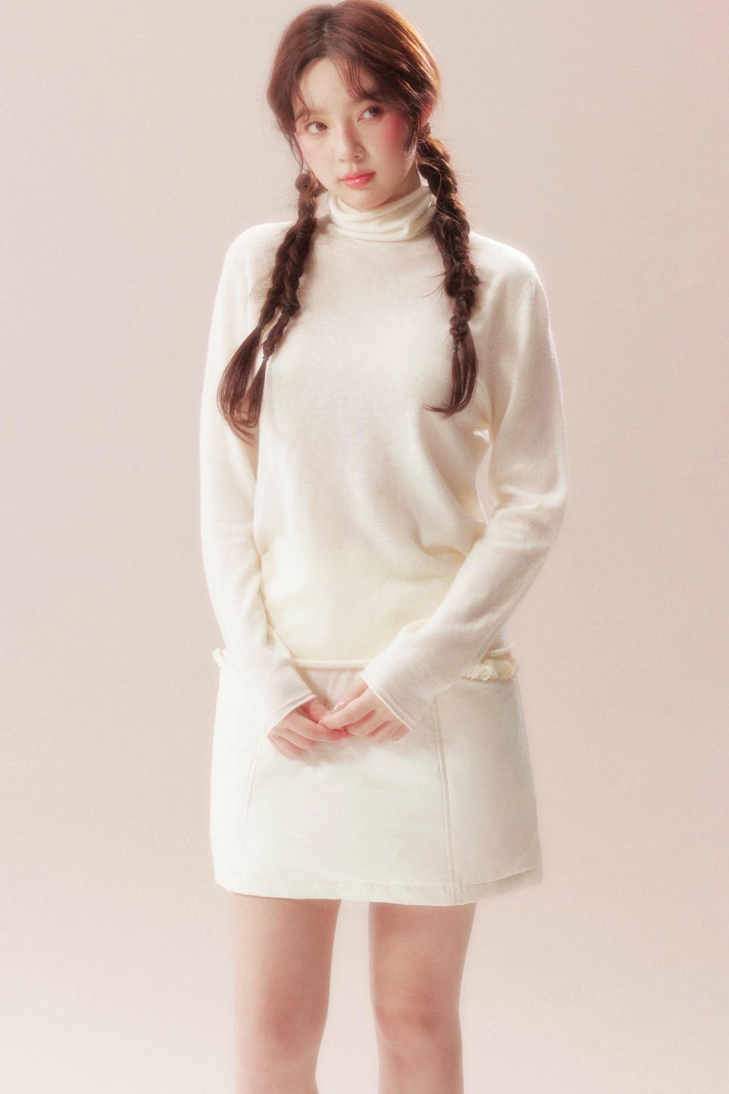 White Dream Island Wool Top