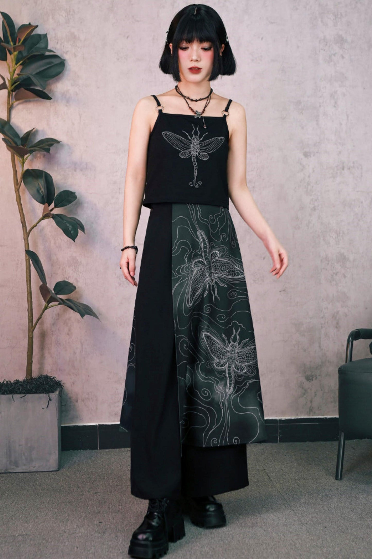 Short Sleeve Eternity Print Top