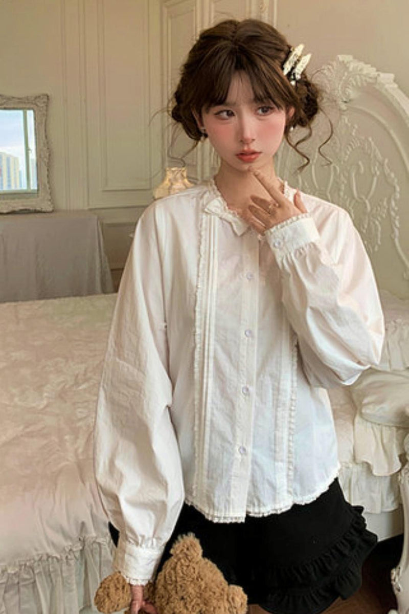 Pure White Lace Blouse