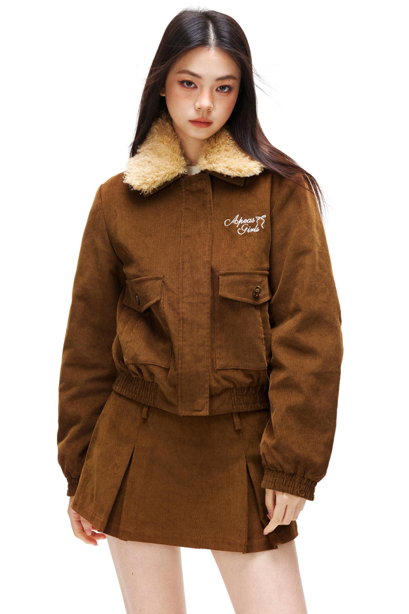 Retro Corduroy Jacket + Skirt