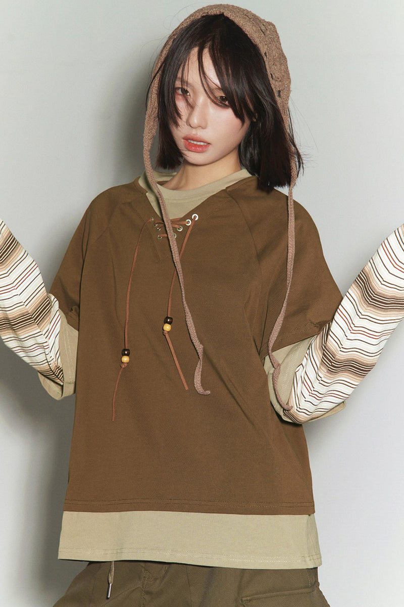 Gravity Patchwork Color Block Top