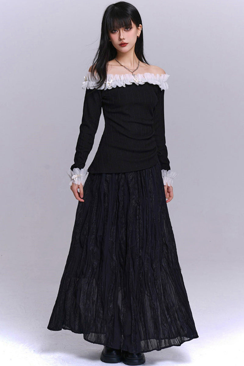 Sweet Dark Lee One Shoulder Top