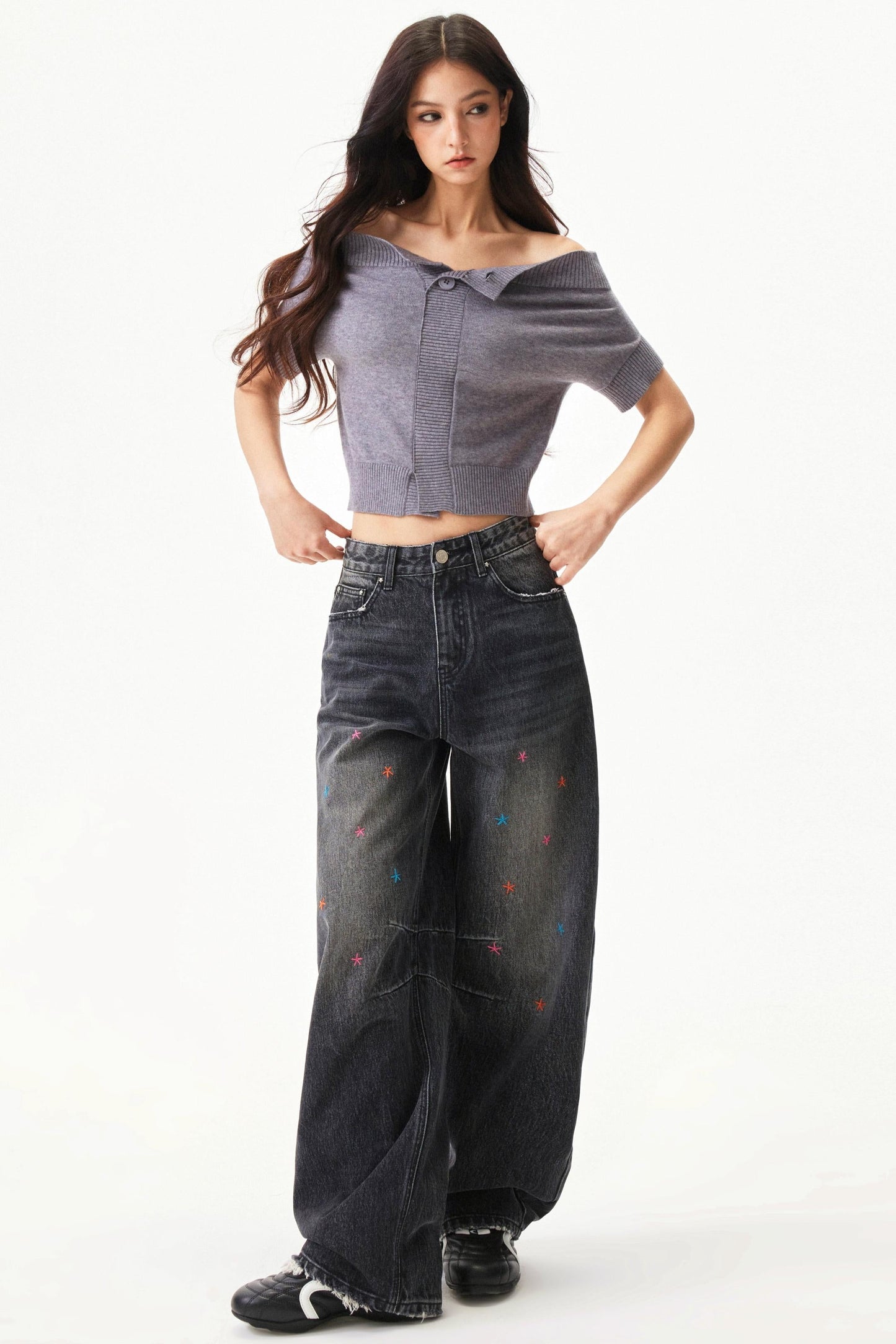 Y2k Blend Off Shoulder Top
