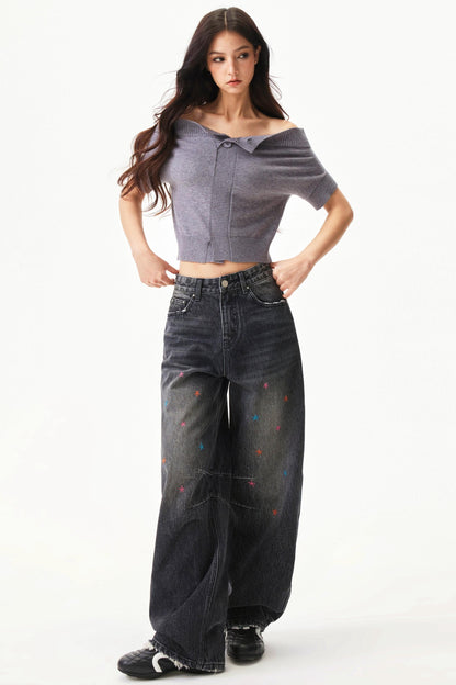 Y2k Blend Off Shoulder Top