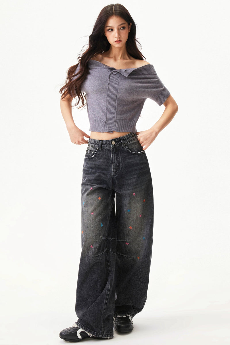 Y2k Blend Off Shoulder Top