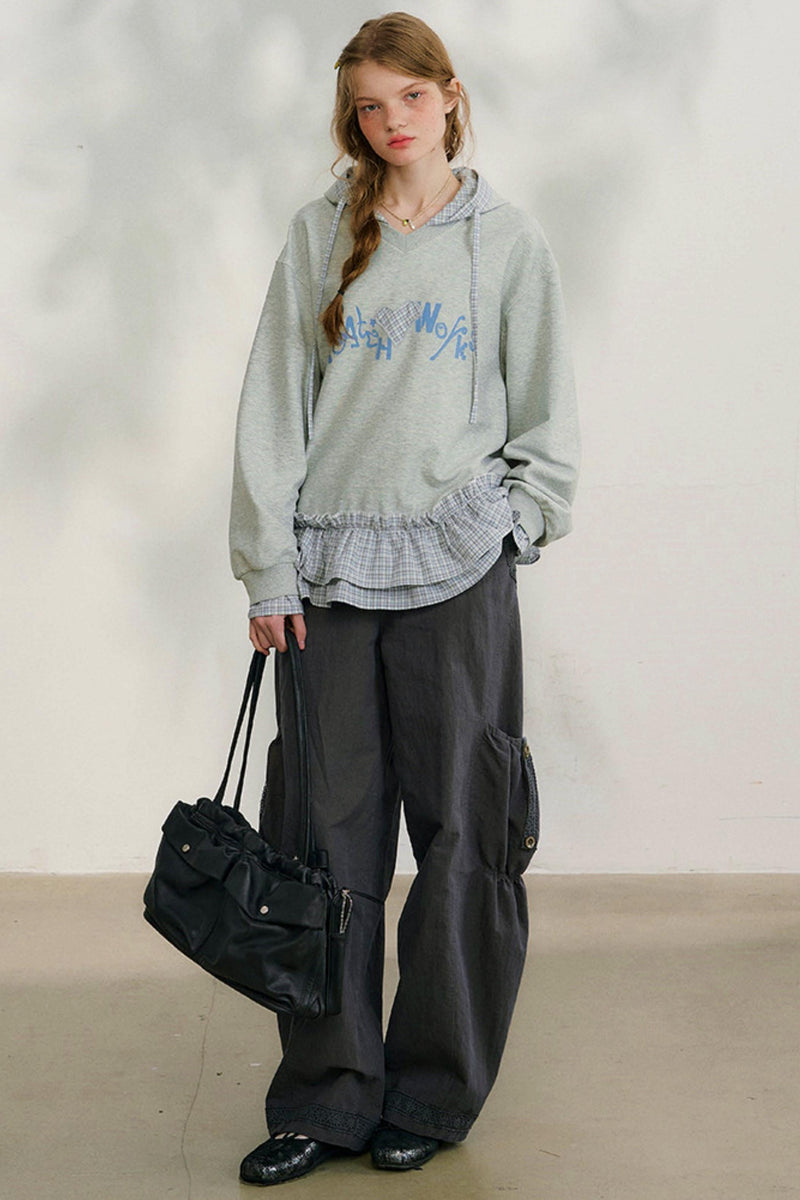 Loose Sweet Hooded Sweatshirt