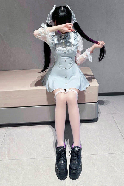 Subculture Dark Kawaii Lace Dress + Shorts