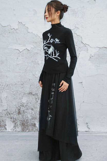 Artistic Knit Slim Fit Top