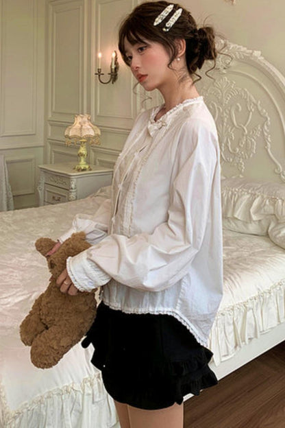 Pure White Lace Blouse