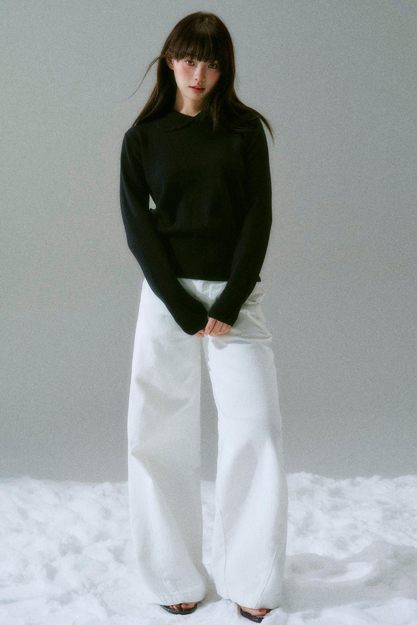 Crochet Crew Neck Top