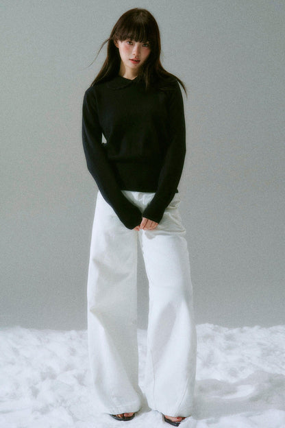 Crochet Crew Neck Top