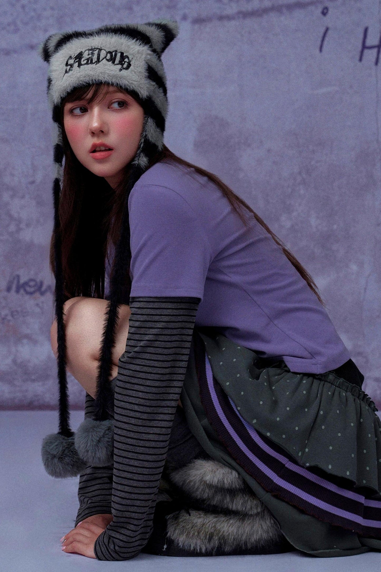 Sweet Black and Purple Tops
