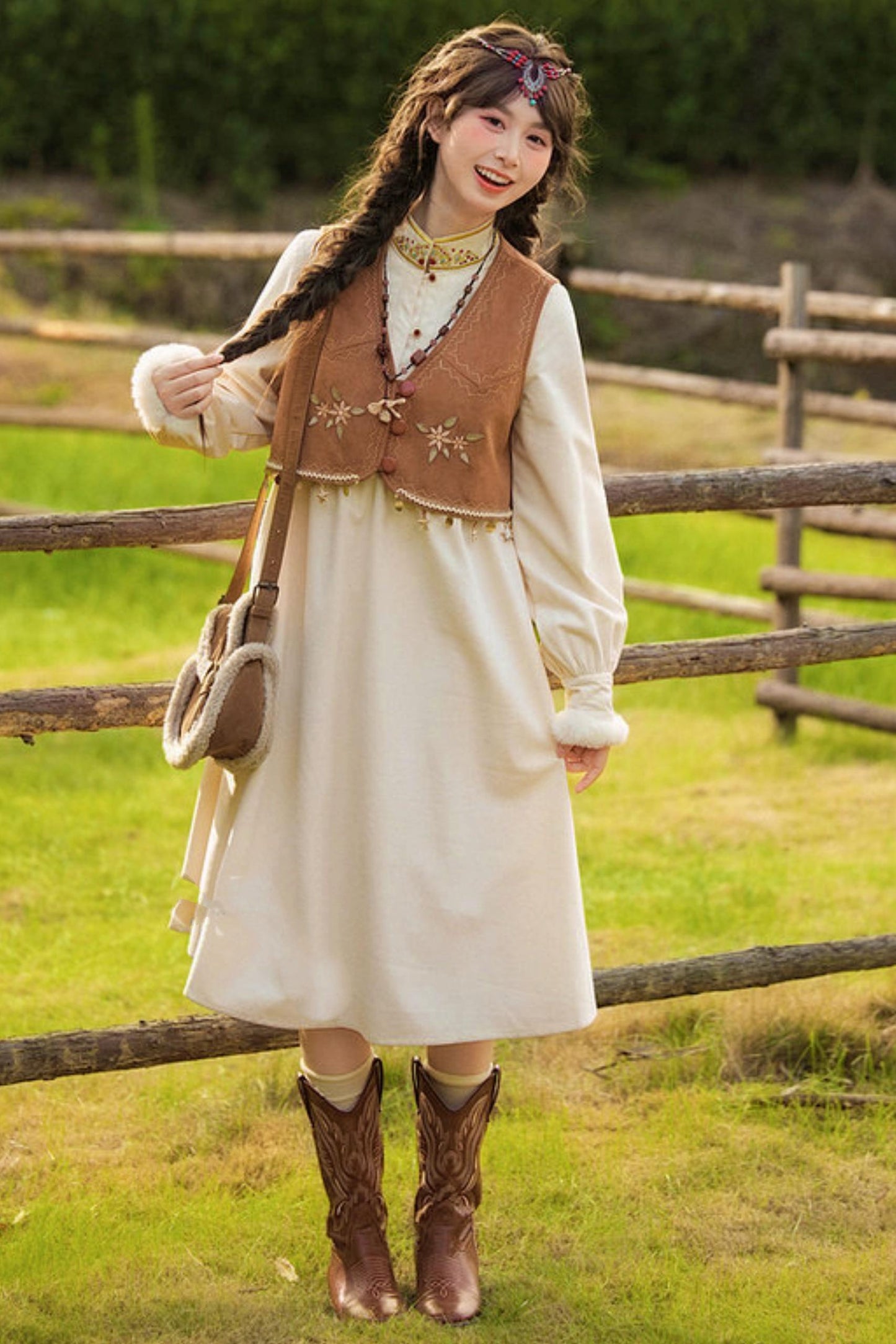 Retro Mori Girl Dress
