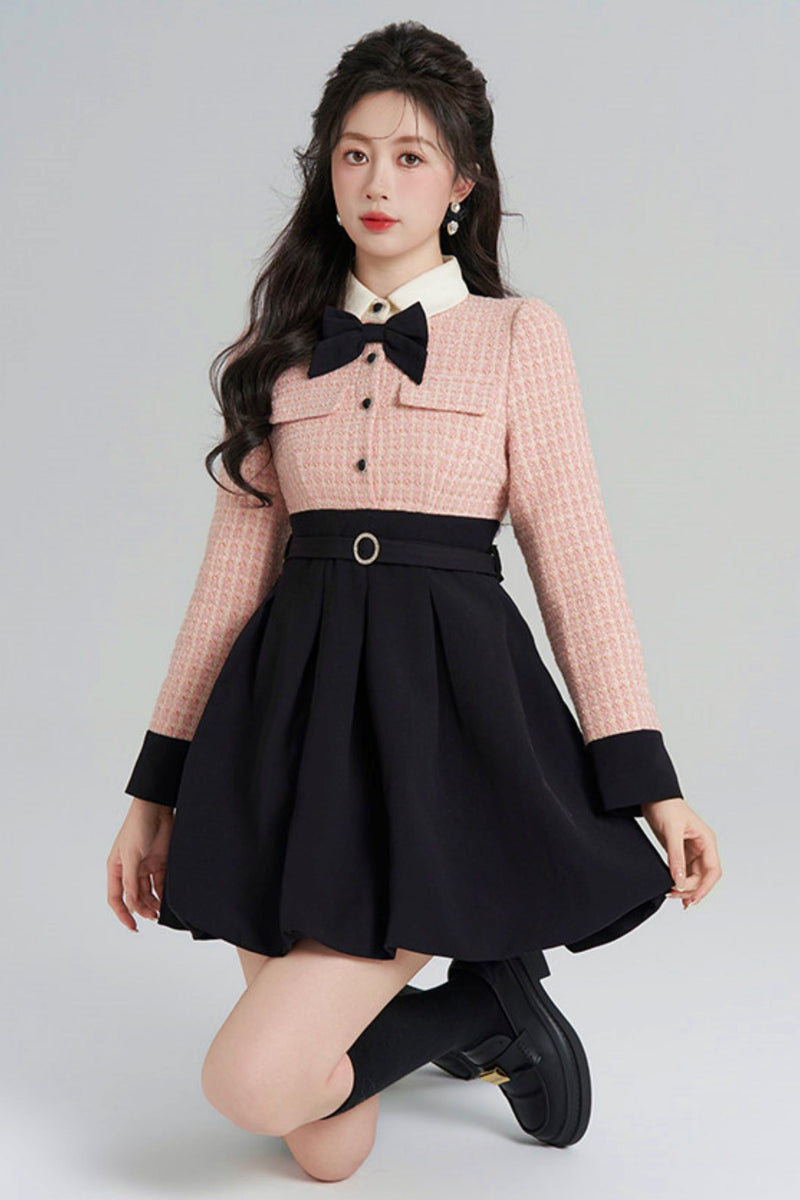Woolen Two-piece Dress