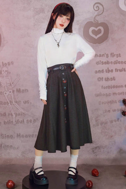 Bar Style Ruched High Neck Blouse