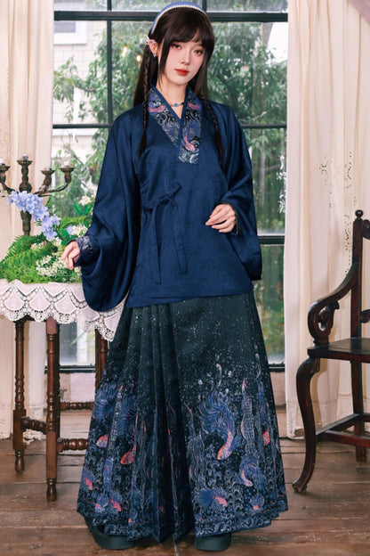 Gold Woven Hanfu Blouse