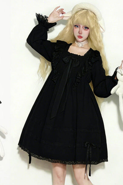Lace Ribbon Gothic Princess Dress