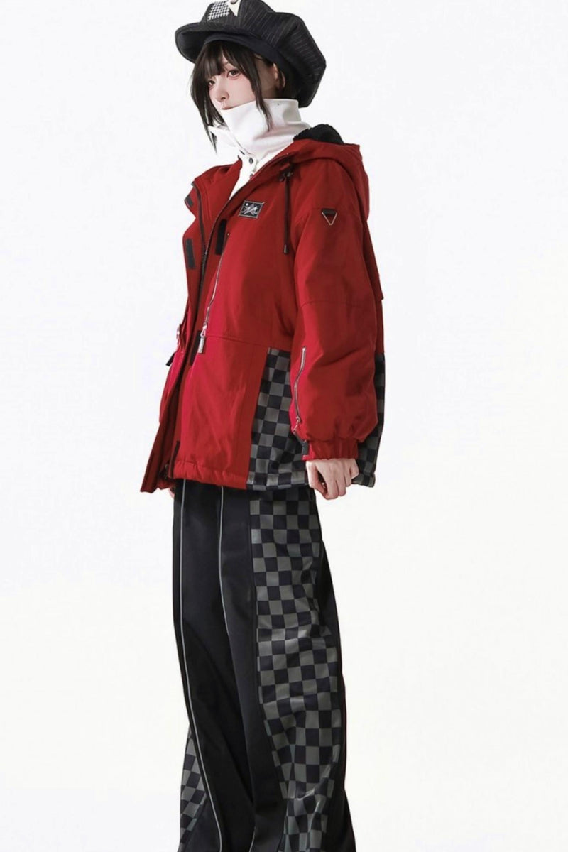Fleece Jacket + Suspender Skirt + Pants + Shirt
