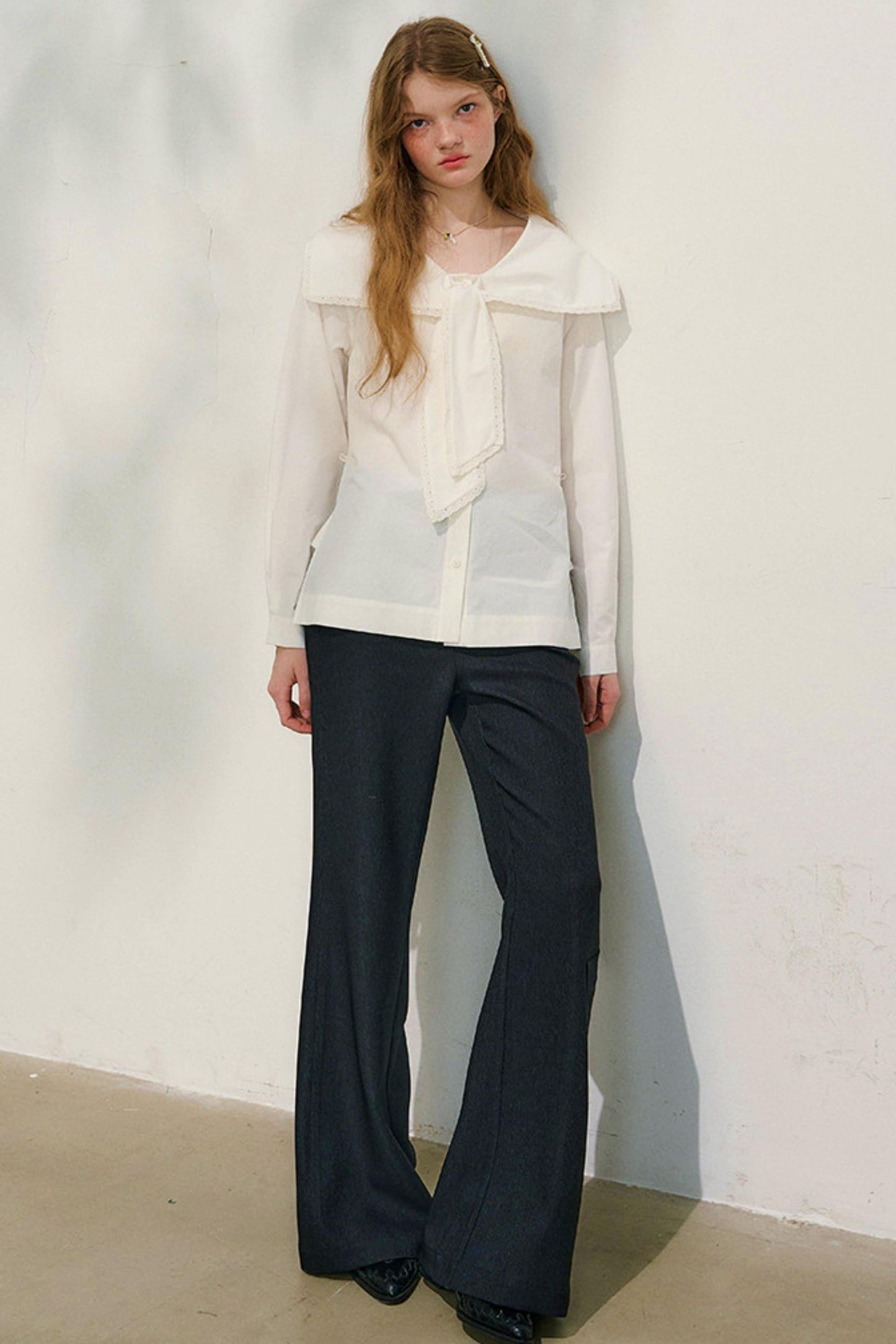 French Sailor Collar Blouse