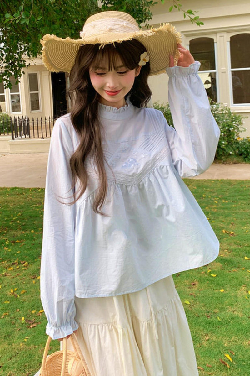 Ice Lace Patchwork Blouse