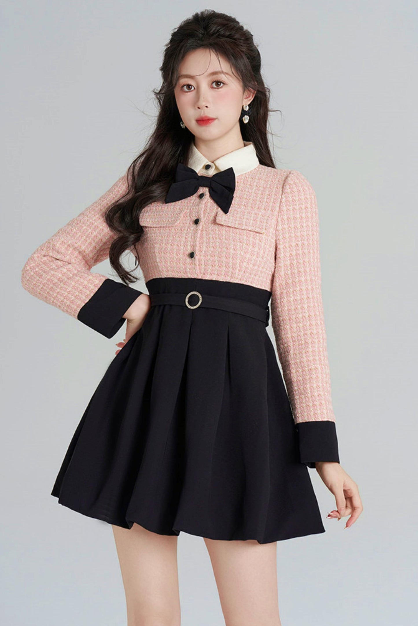 Woolen Two-piece Dress