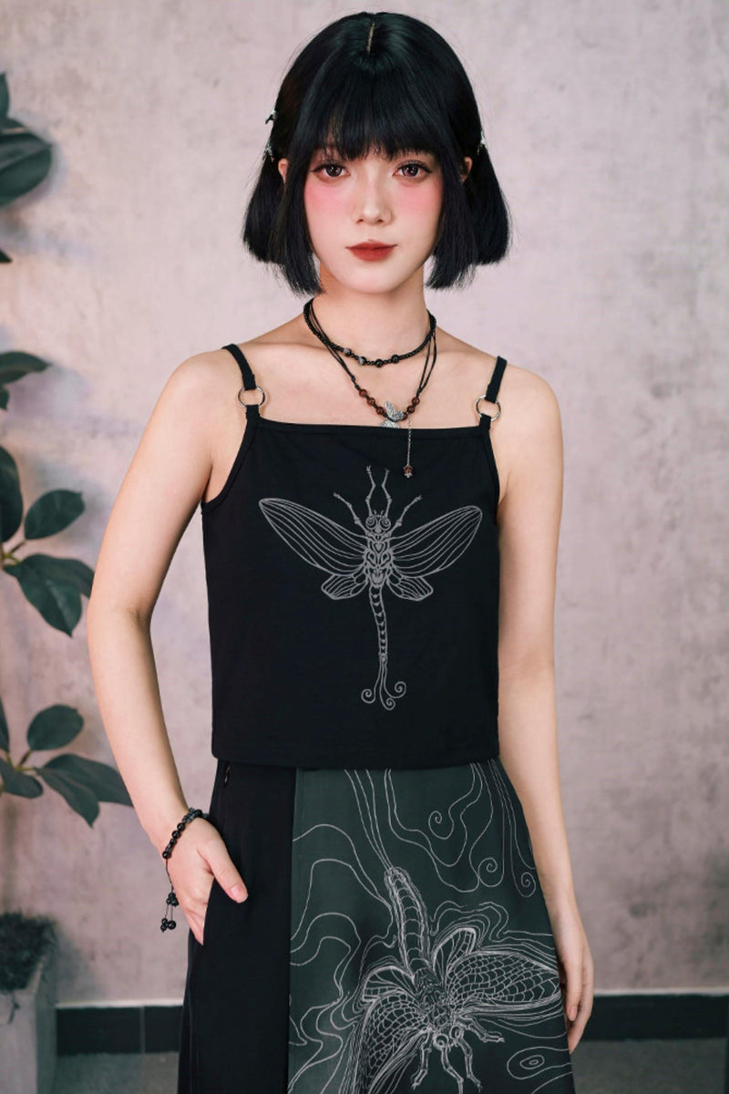 Short Sleeve Eternity Print Top