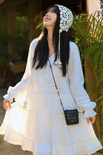 Lace Pure Sleeve Dress