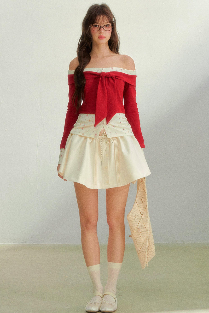 Cherry Tie Up Top