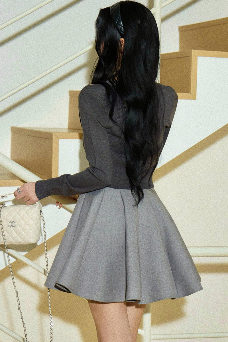 Sleeveless Dress + Cardigan