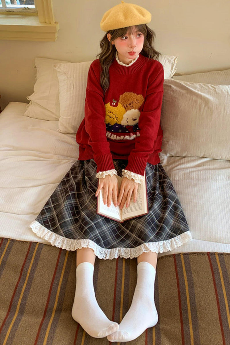 Puppy Knit Sweater