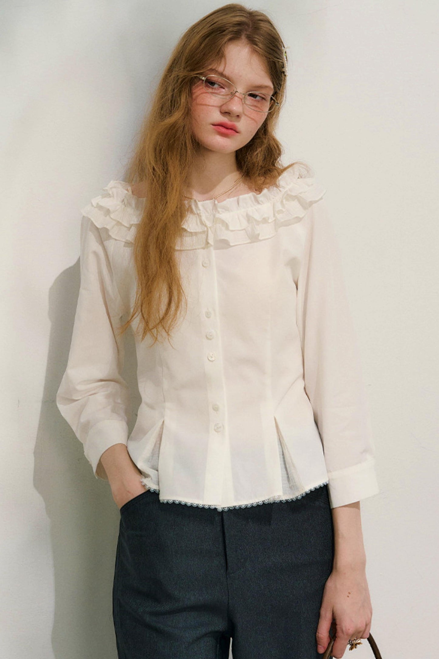 Love Ruffled Lace Blouse