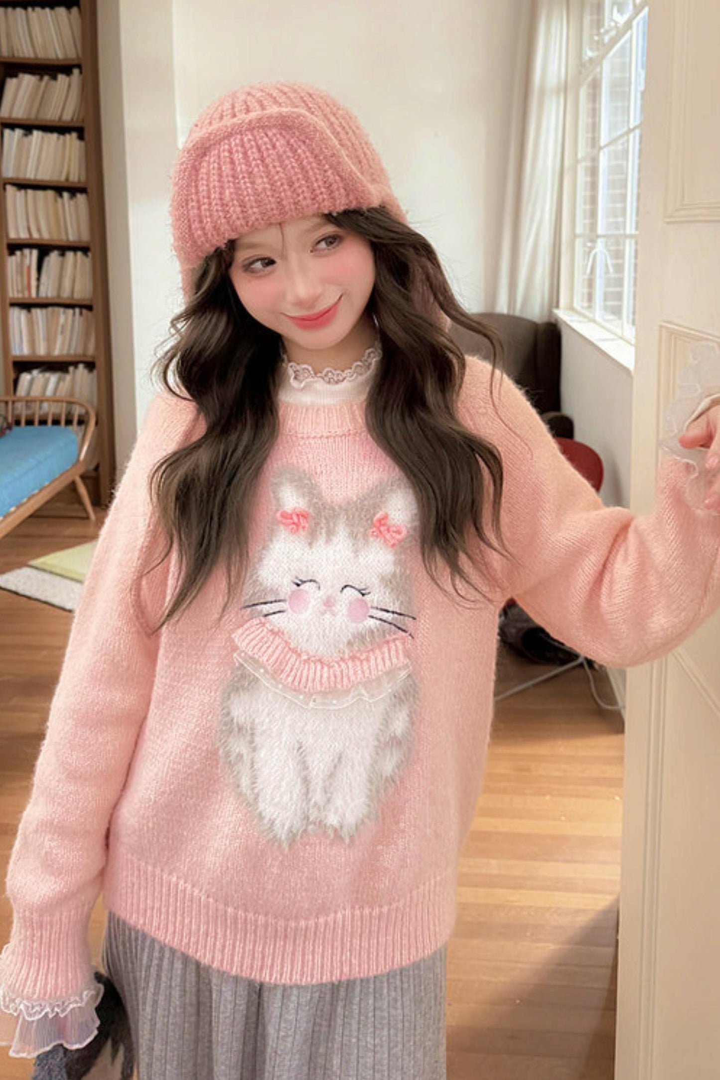 Sweet Bunny Knit Sweater