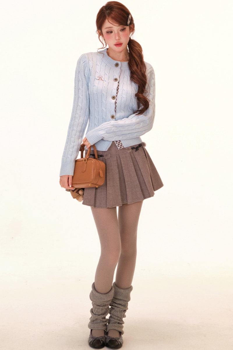 Sweet Knit Cardigan + Skirt