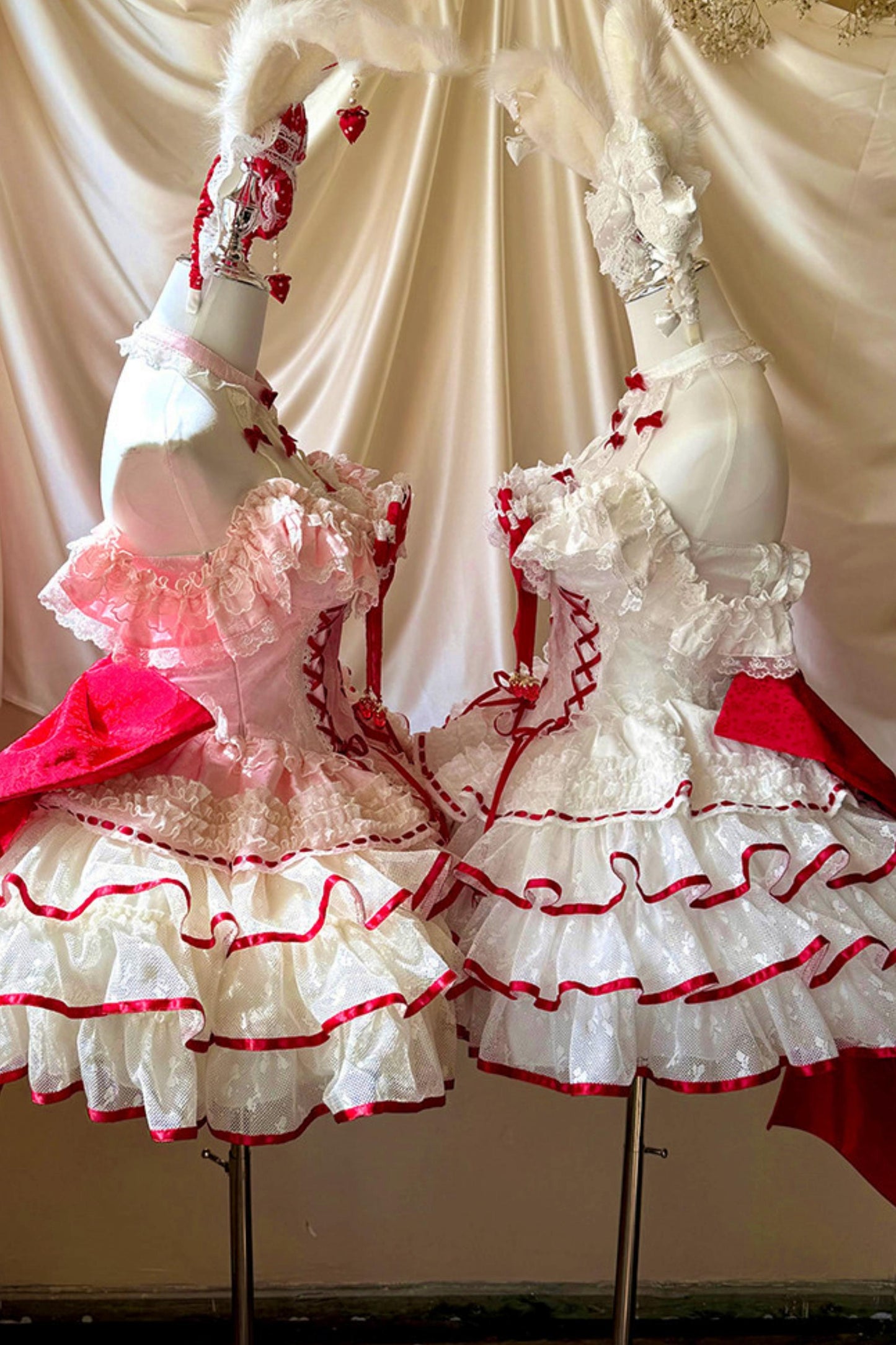 Cupid Strawberry Fairy Dress + Train Ribbon