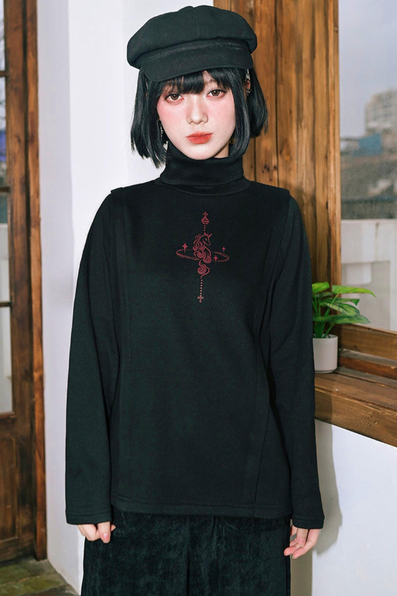 Unbride Chess High Neck Top