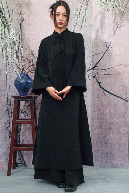 Jacquard Chinese-style Long Dress