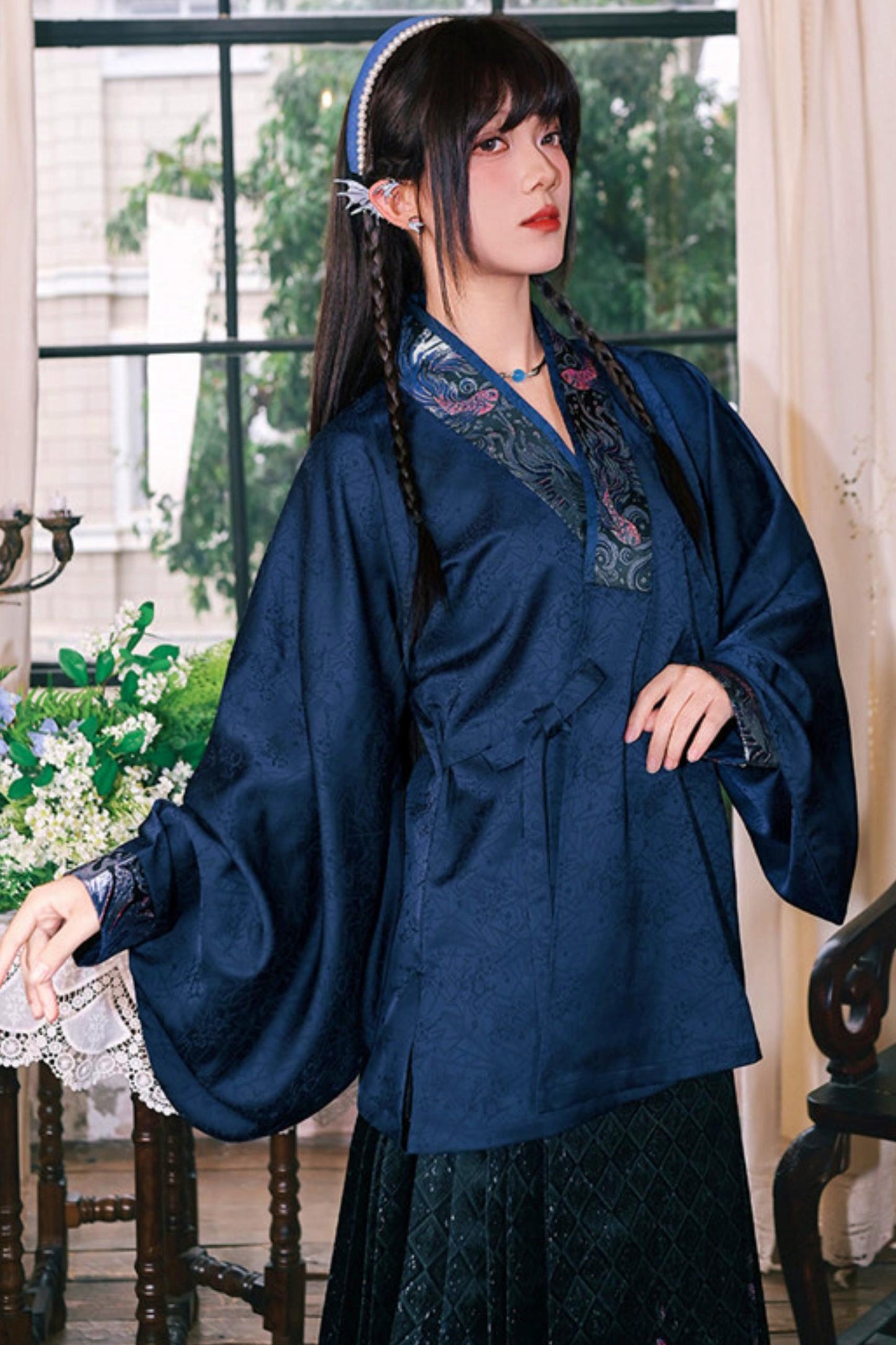 Gold Woven Hanfu Blouse