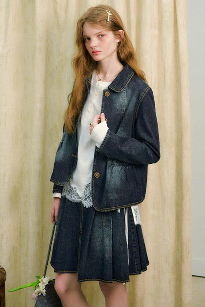 Love Diary Denim Jacket + Skirt